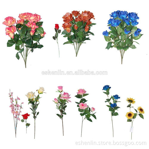 cheap beautiful artificial rose flower